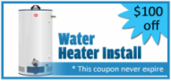 water heater installation coupon